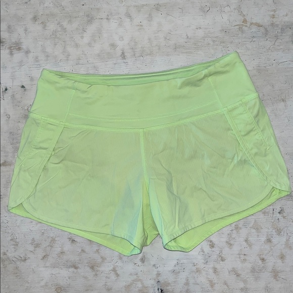 Lululemon Speed up Short neon yellow | size 4 - Picture 1 of 5